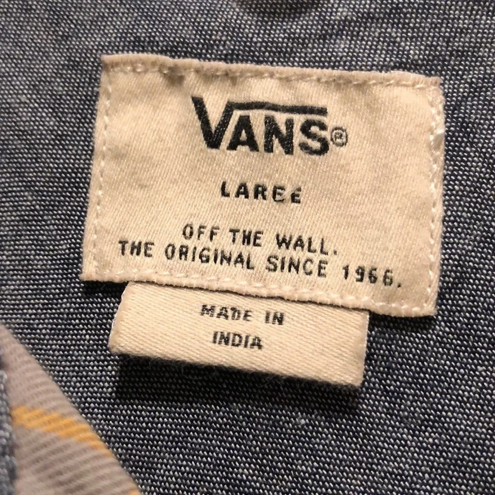 Vans plaid button down shirt